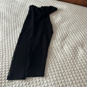 Black Label Ralph Lauren leggings with a sheer panel going up midway to the knee
